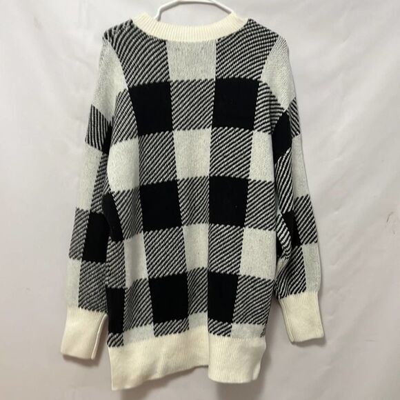 NWT ABERCROMBIE &‎ FITCH CHECKERED SWEATER SIZE M - Picture 2 of 7